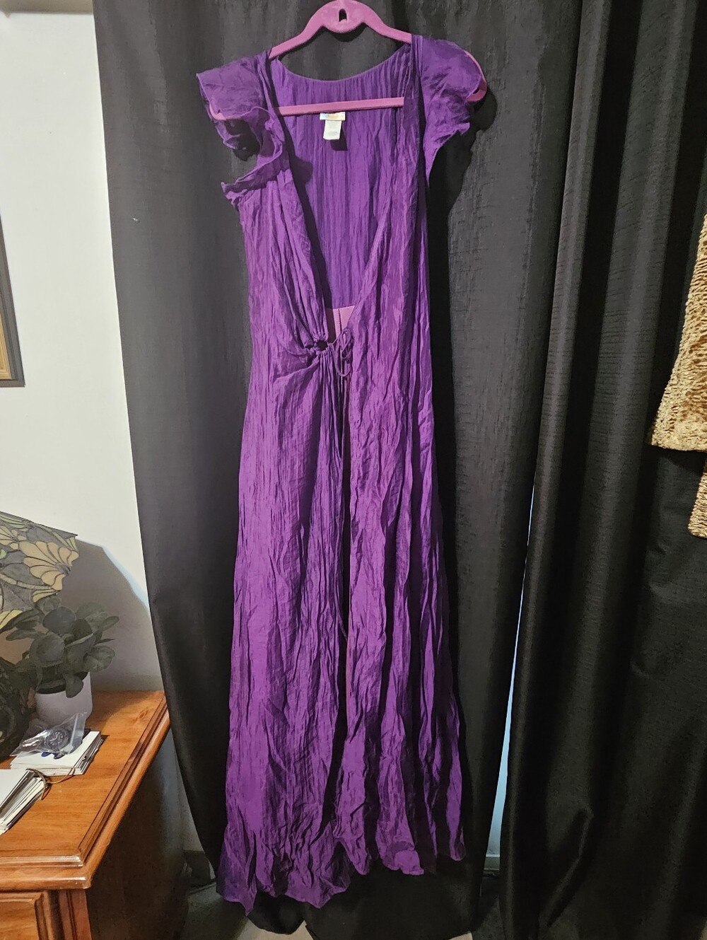 Women's Purple Cover with Tie Front Detail